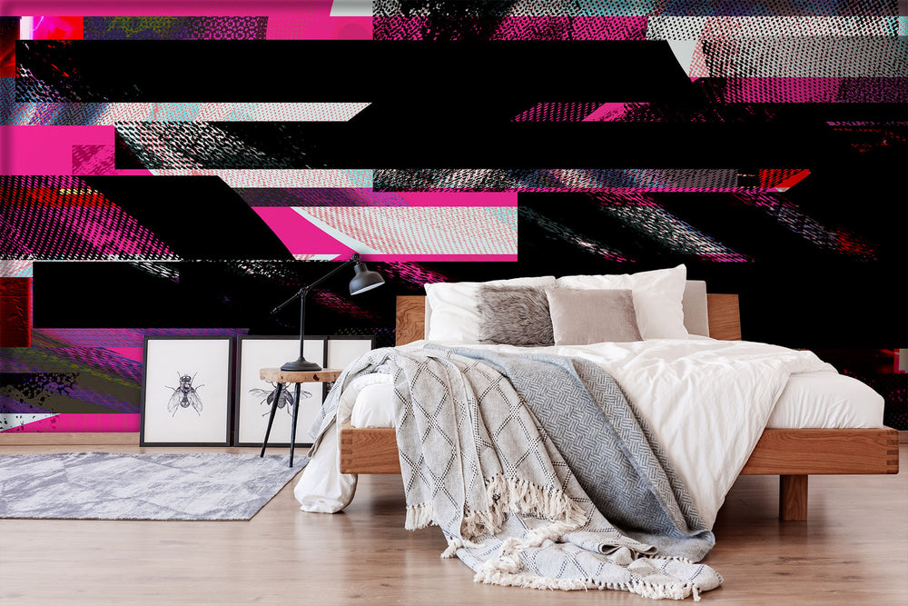 Catalyze in Hot Pink - Wallpaper Mural - Quick Ship