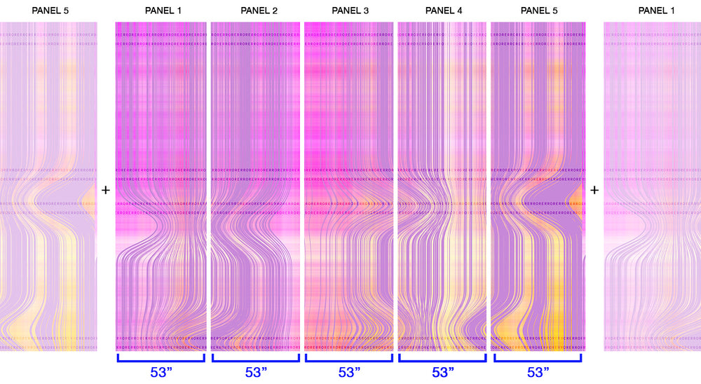 Faulty Pattern in Digital Lavender - Wallpaper Mural - Quick Ship