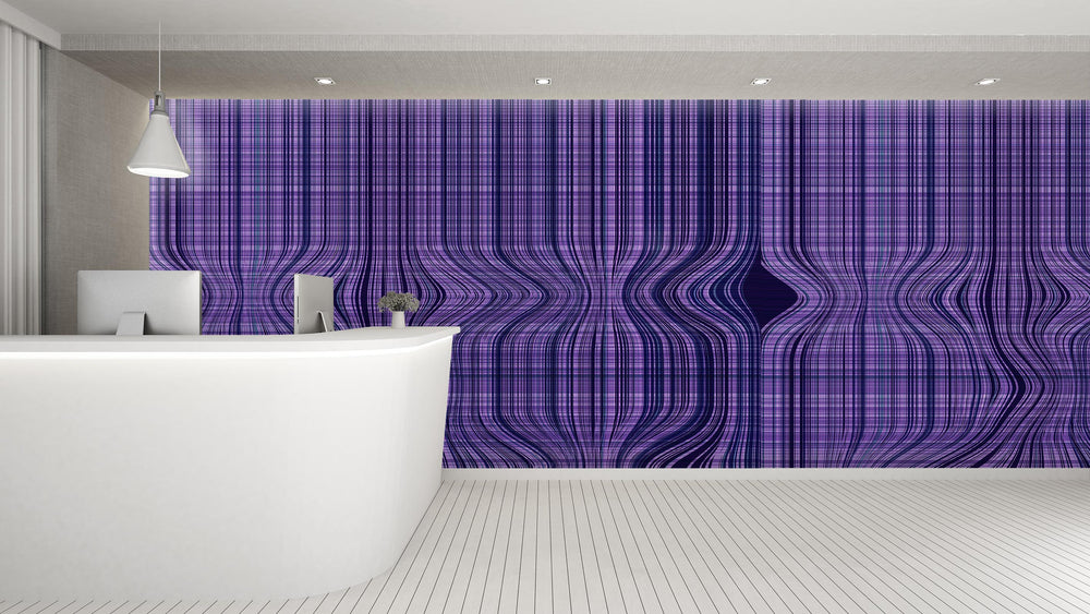 Faulty Pattern in Violet - Wallpaper Mural - Quick Ship