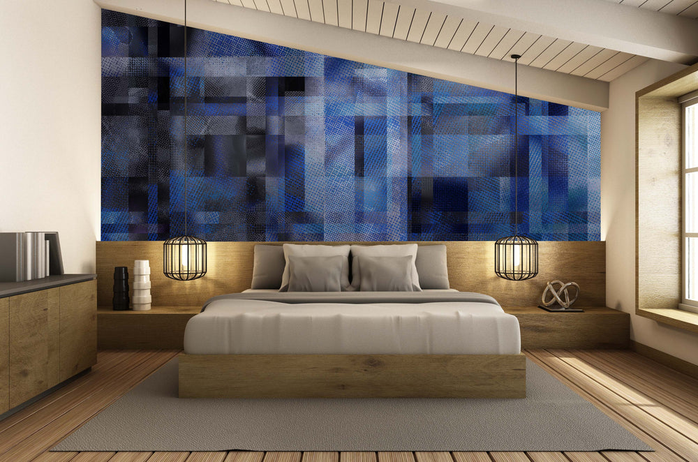 Glass Ceiling in Azure - Wallpaper Mural - Quick Ship