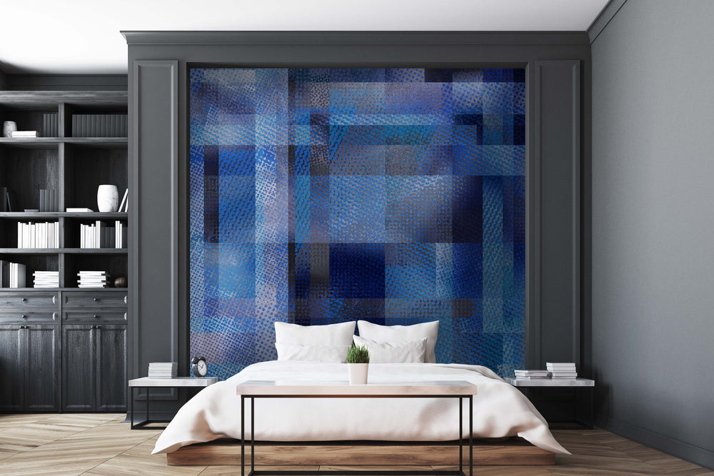 Glass Ceiling in Azure - Wallpaper Mural - Quick Ship