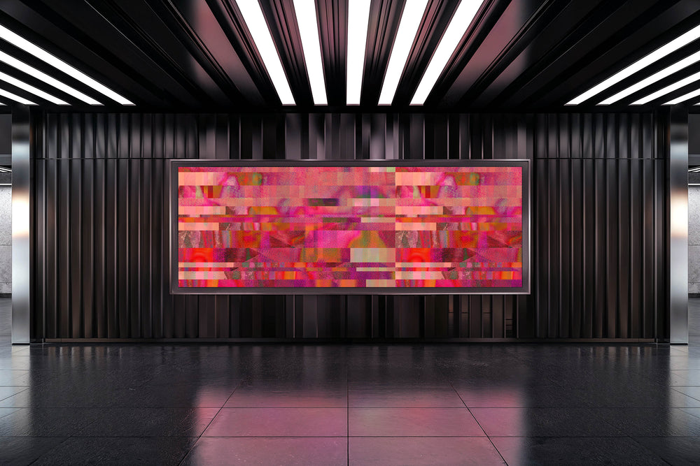 Glass Ceiling in Coral - Wallpaper Mural - Quick Ship