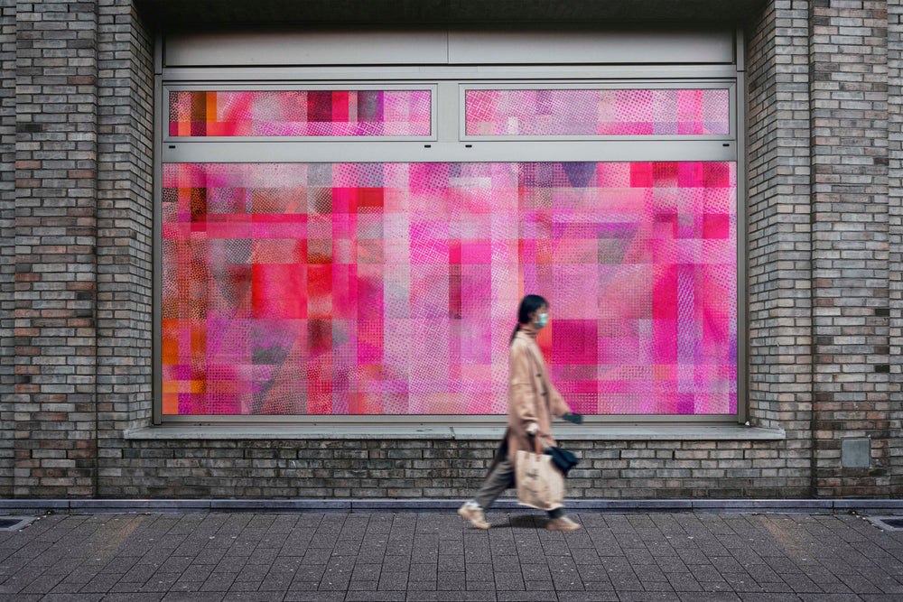 Glass Ceiling in Fuchsia - Wallpaper Mural - Quick Ship