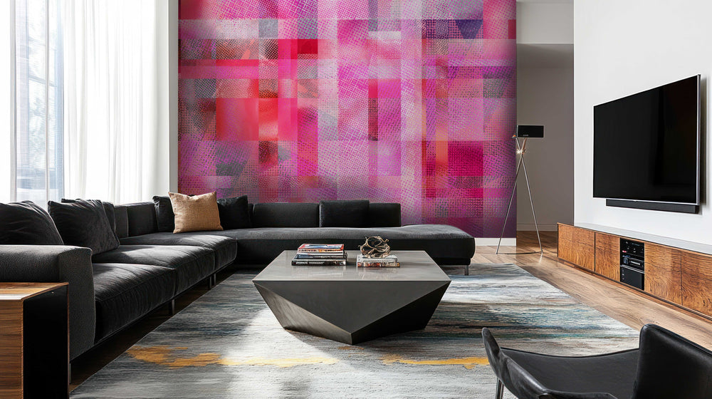 Glass Ceiling in Fuchsia - Wallpaper Mural - Quick Ship