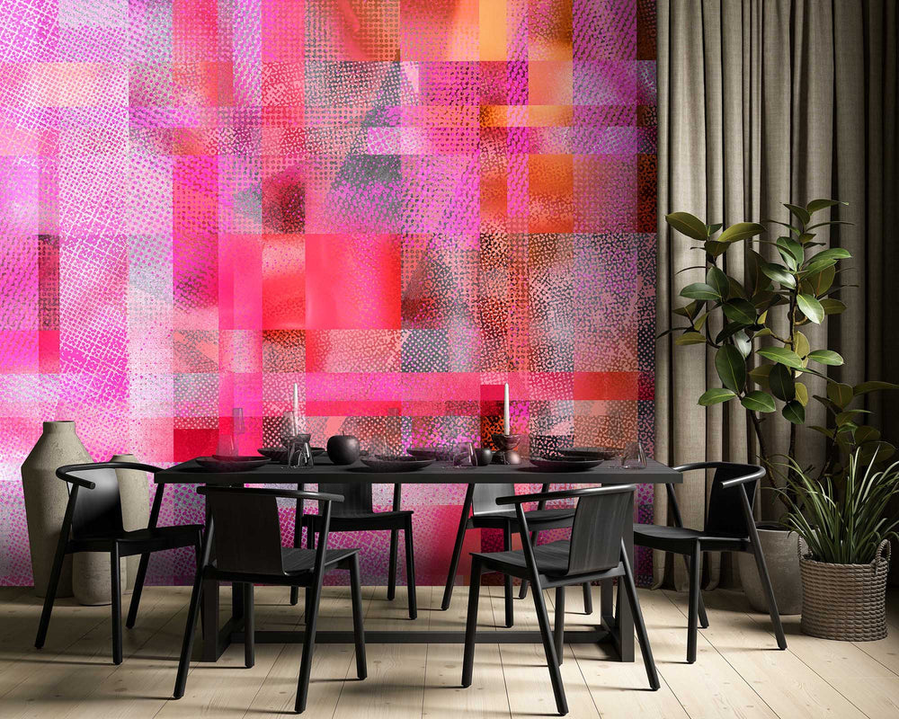 Glass Ceiling in Fuchsia - Wallpaper Mural - Quick Ship