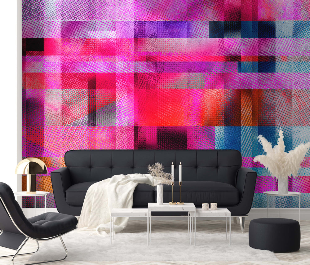 Glass Ceiling in Magenta - Wallpaper Mural - Quick Ship