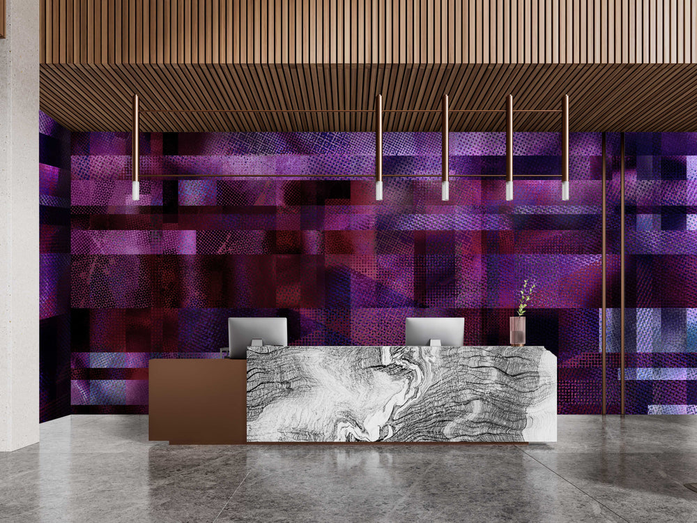 Glass Ceiling in Orchid - Wallpaper Mural - Quick Ship