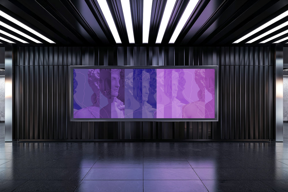 Inversion in Violet - Wallpaper Mural - Quick Ship