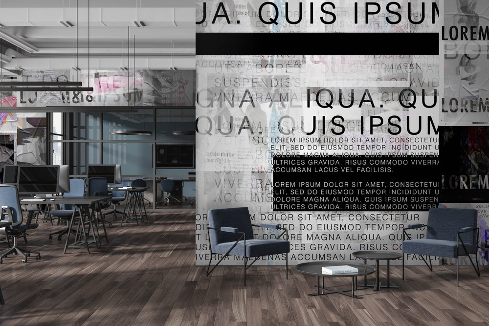 Lorem Ipsum - Wallpaper Mural - Quick Ship