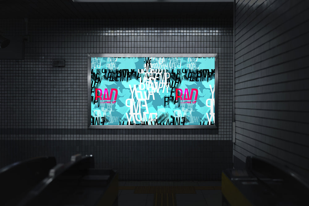 Radical Empathy in Cyan - Wallpaper Mural - Quick Ship Mural