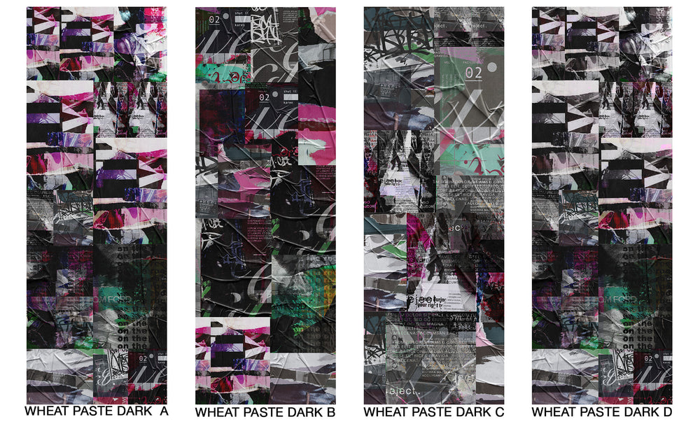 Wheat Paste Dark - Mix and Match Wallpaper - Quick Ship