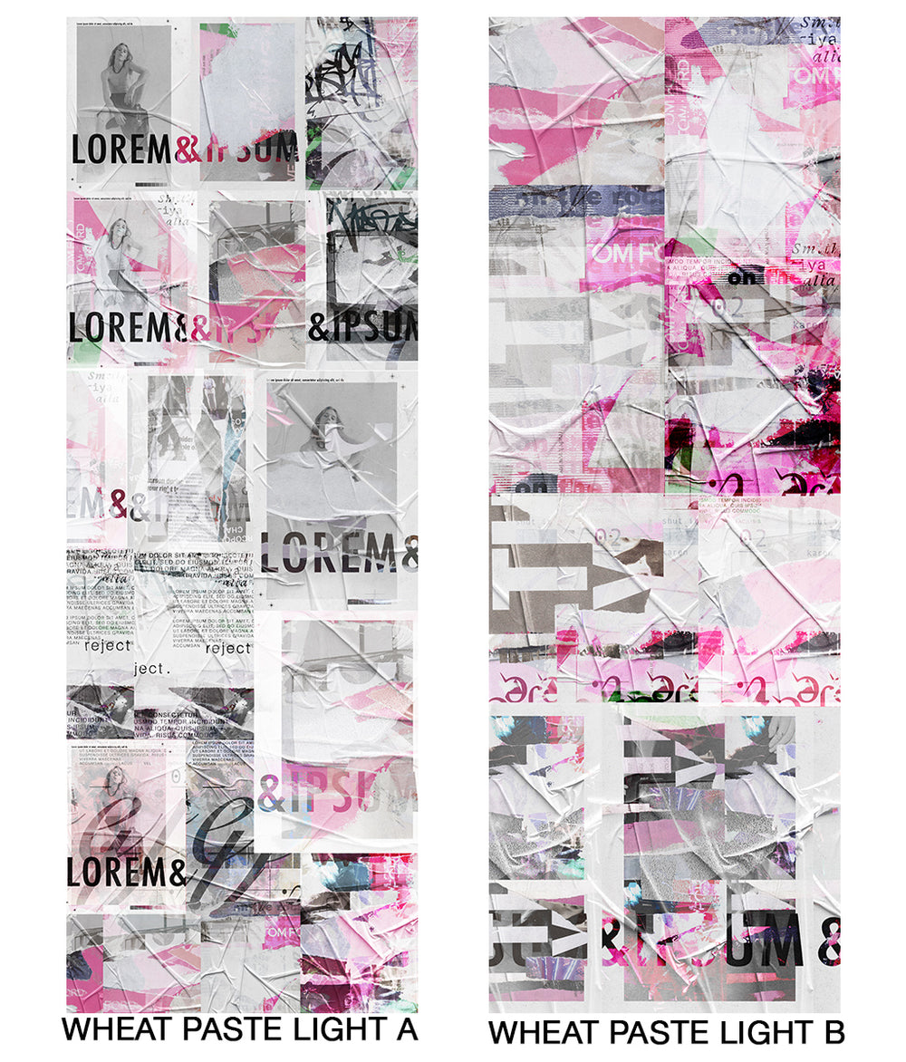 Wheat Paste Light - Mix and Match Wallpaper - Quick Ship